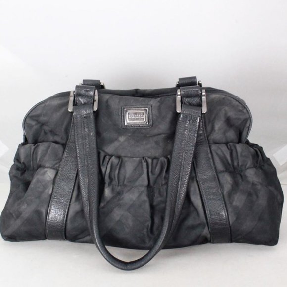 BURBERRY Black Nylon Satchel #20977 - Picture 1 of 8